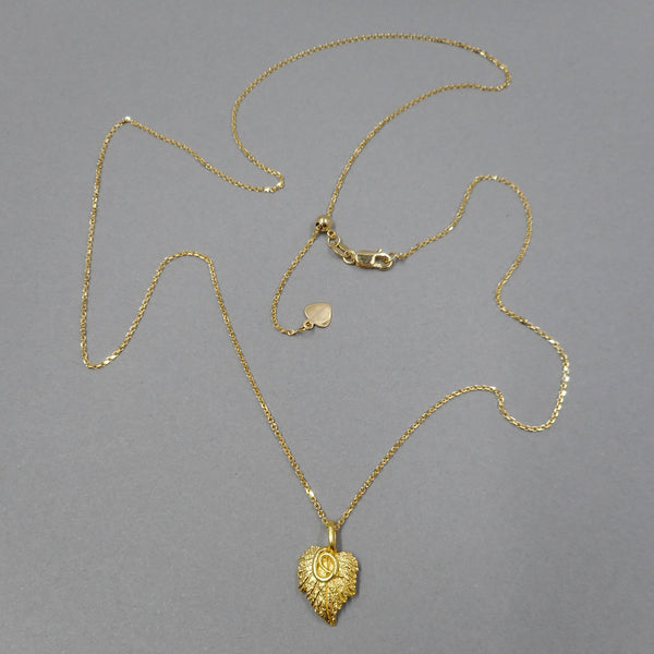 One of a Kind Gold Grape Leaf Necklace from PartsbyNC