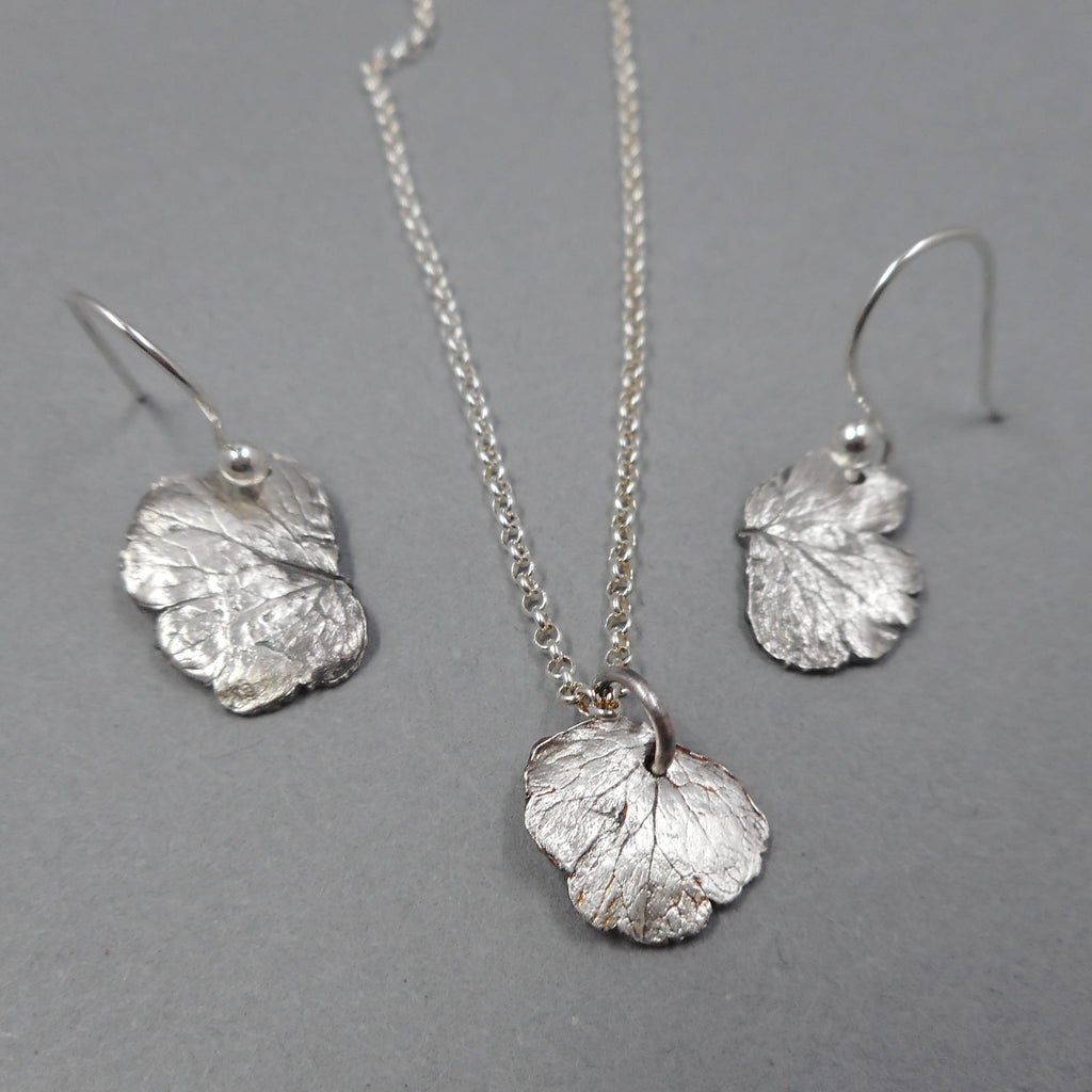 Columbine Earrings & Jewelry Set in Fine Silver From PartsbyNC