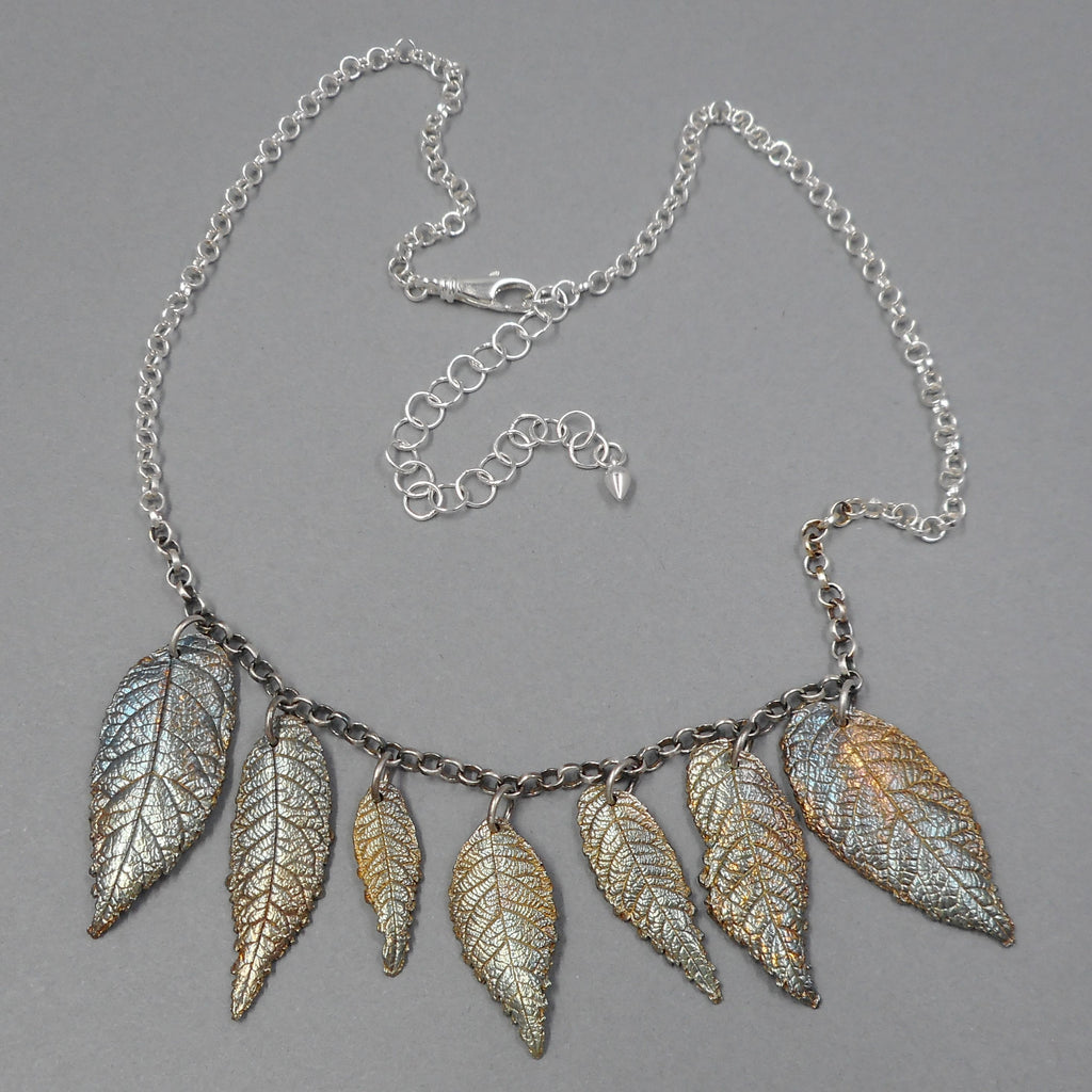 One of a Kind Walnut Leaf Necklace from PartsbyNC