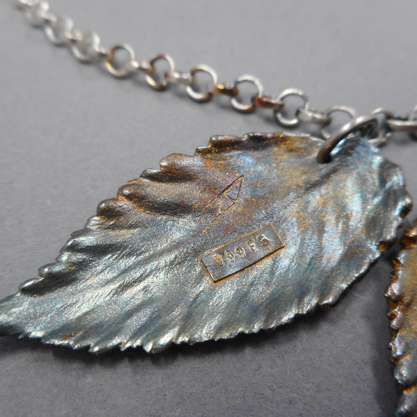 Sterling & Fine Silver Botanical Necklace from PartsbyNC