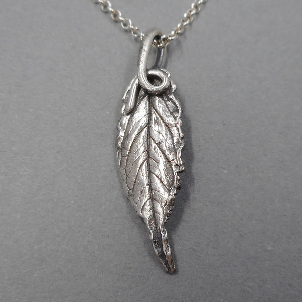 Vining Leaf Necklace in Fine Silver from PartsbyNC