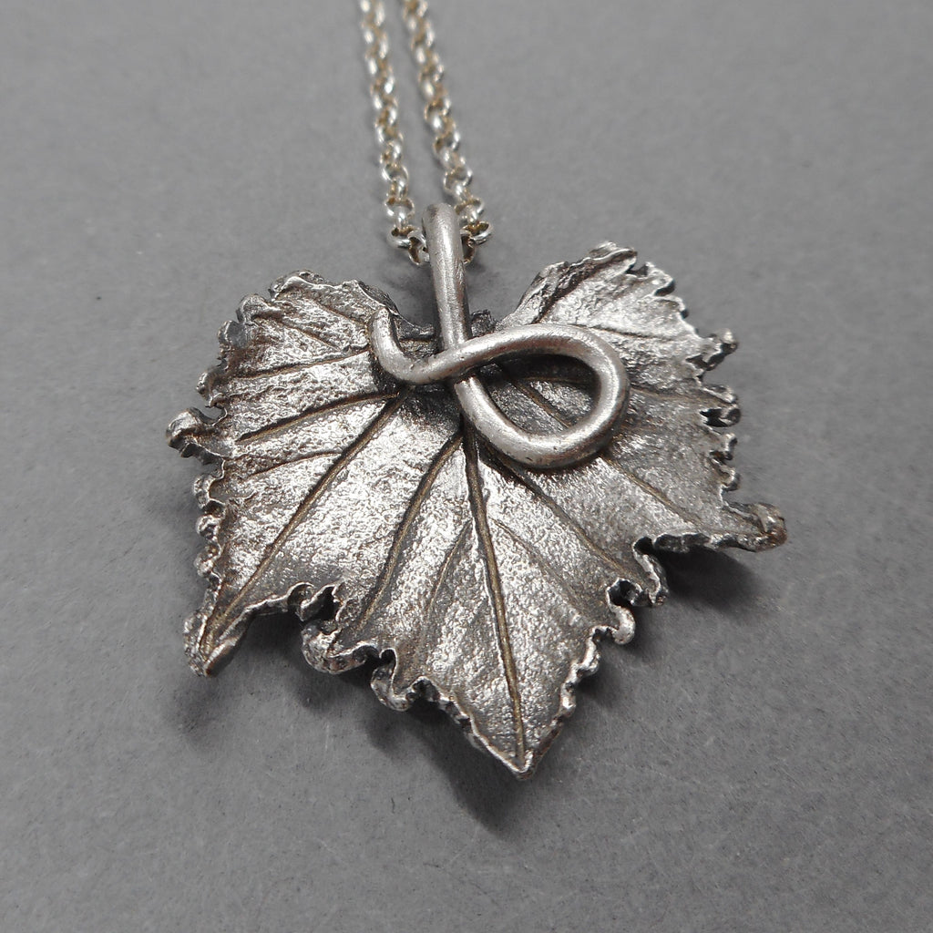 Handcrafted Grape Leaf Pendant from PartsbyNC