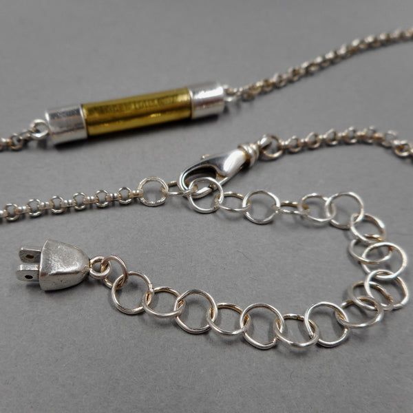 Extender Chain on Fuse Necklace from Forged Mettle Jewelry