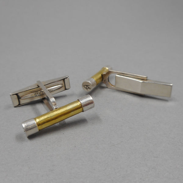 Back and Side of Fuse Cuff Links from PartsbyNC