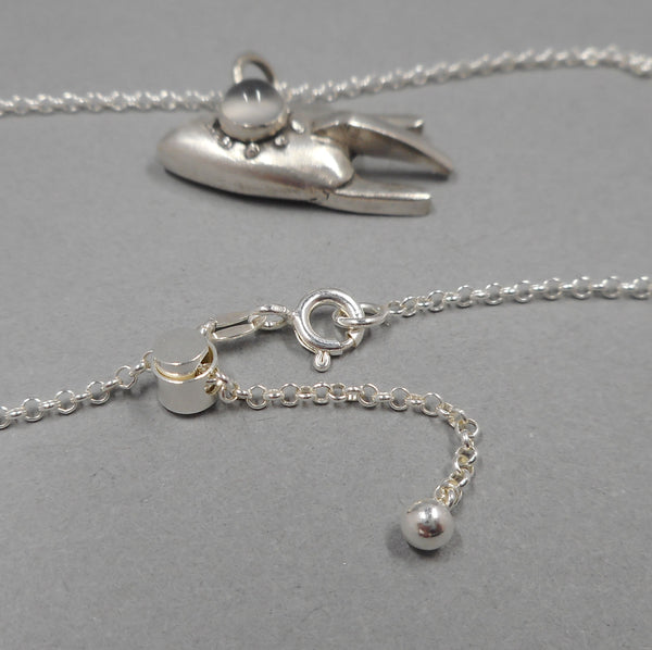 Rocketship Pendant comes with 22in Fully Adjustable chain from Forged Mettle Jewelry