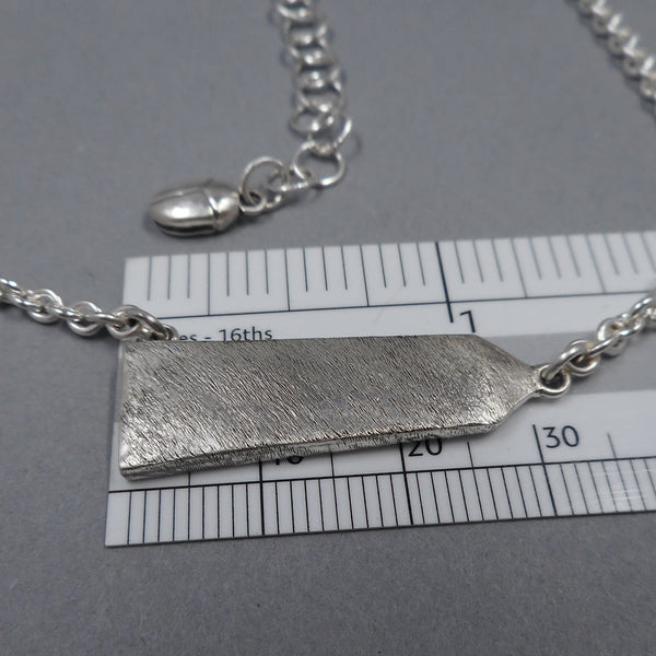 Obelisk Necklace in Sterling Silver