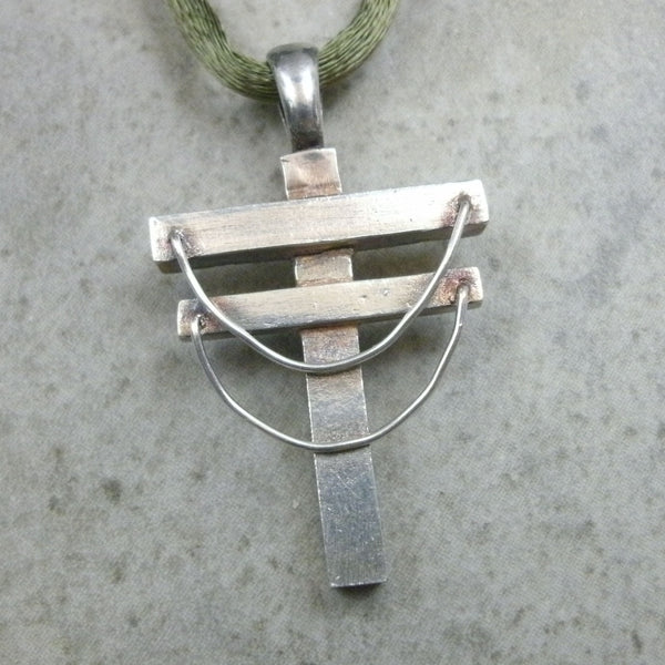Powerline Pendant in Fine Silver - PartsbyNC Industrial Jewelry