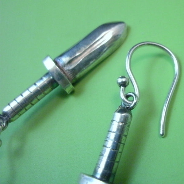 Shepard Hook Ear Wires on Dagger Earrings from PartsbyNC